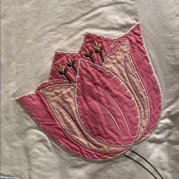 Mitzi white floral appliqué midi circle skirt - Picture 4 of 7